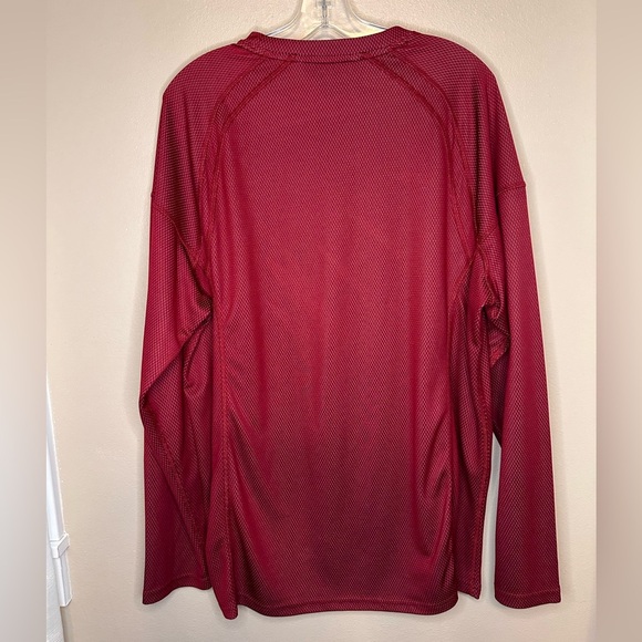 Outdoor Life Men’s Performance Tee T-shirt Size XL Burgandy - Picture 4 of 4